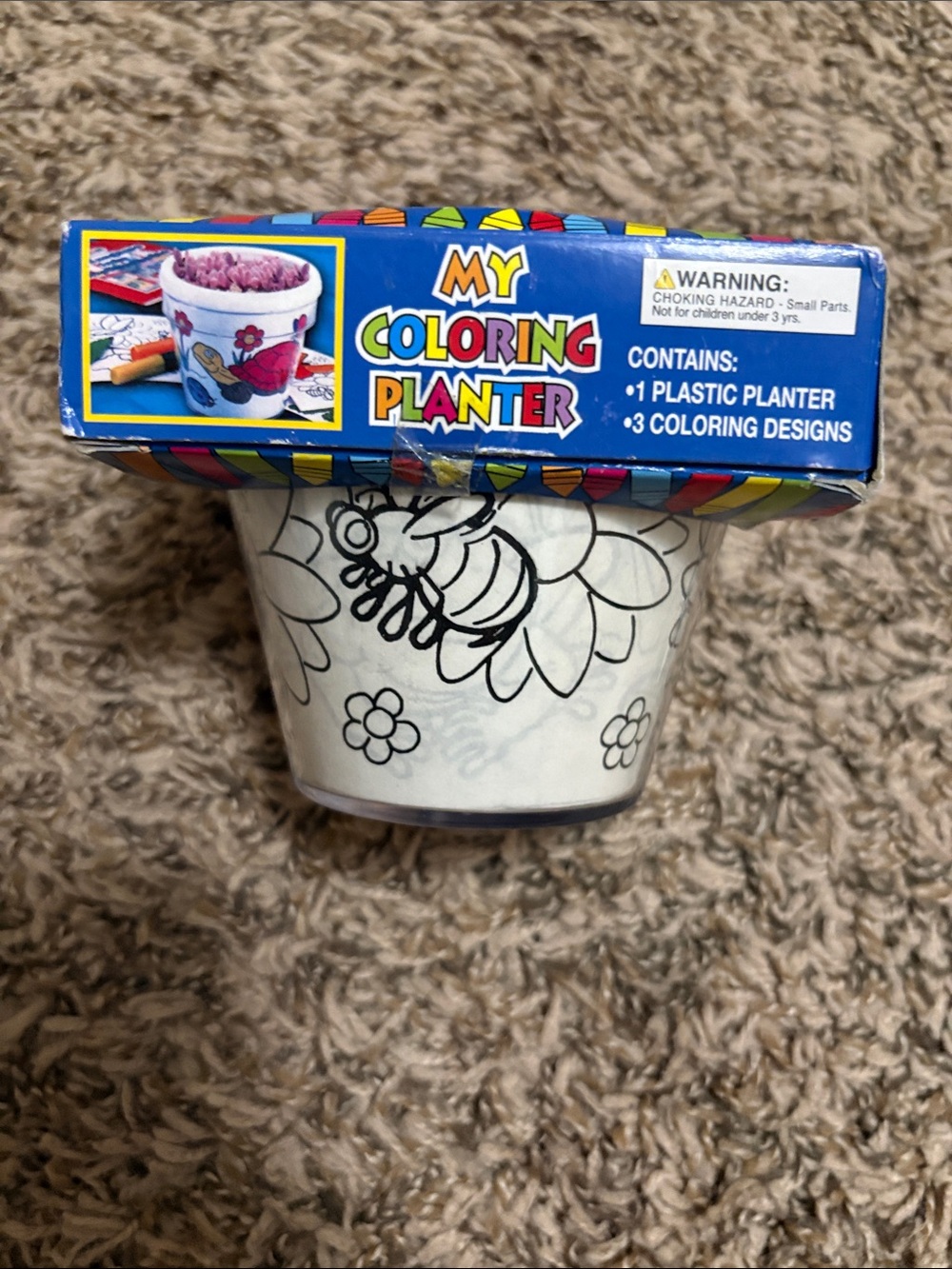 My Coloring Planter DIY Plastic Planter Color Your Own Planter